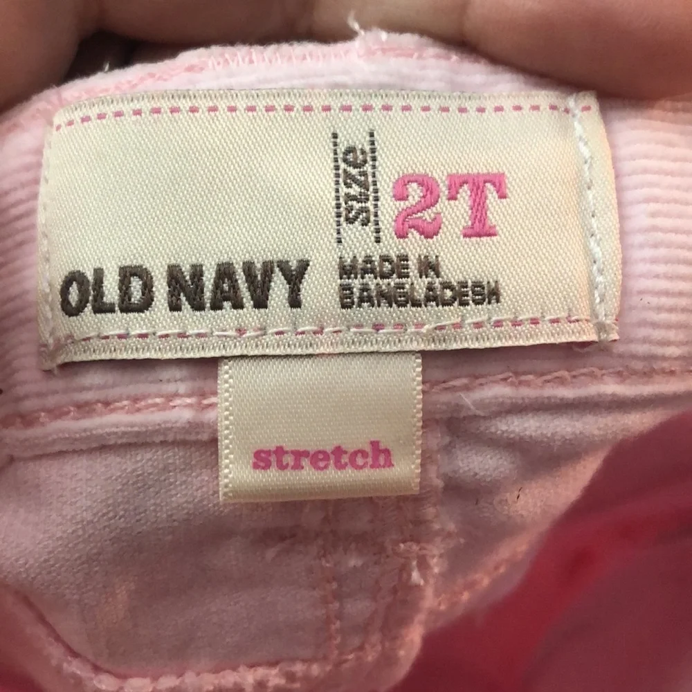 🔹4 for $30 NWT Old Navy Pink Cords, size 2T